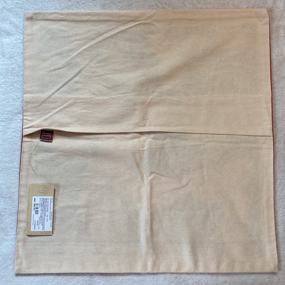 NWT Fabindia Blue Inaya cotton printed accent throw pillow covers SET OF TWO - Picture 7 of 12